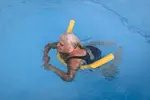 adult learning to swim