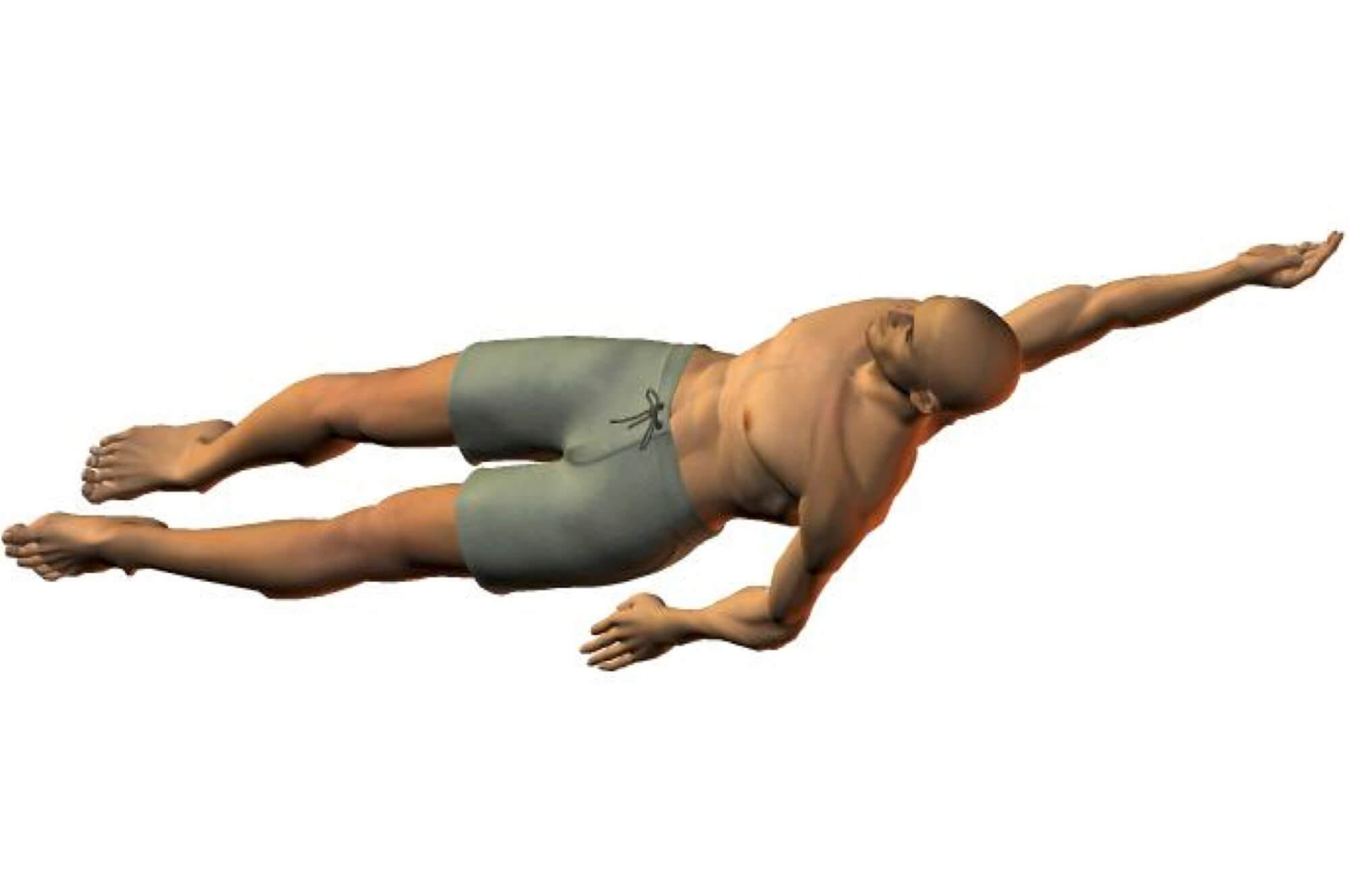 Backstroke breathing is regular and rhythmical