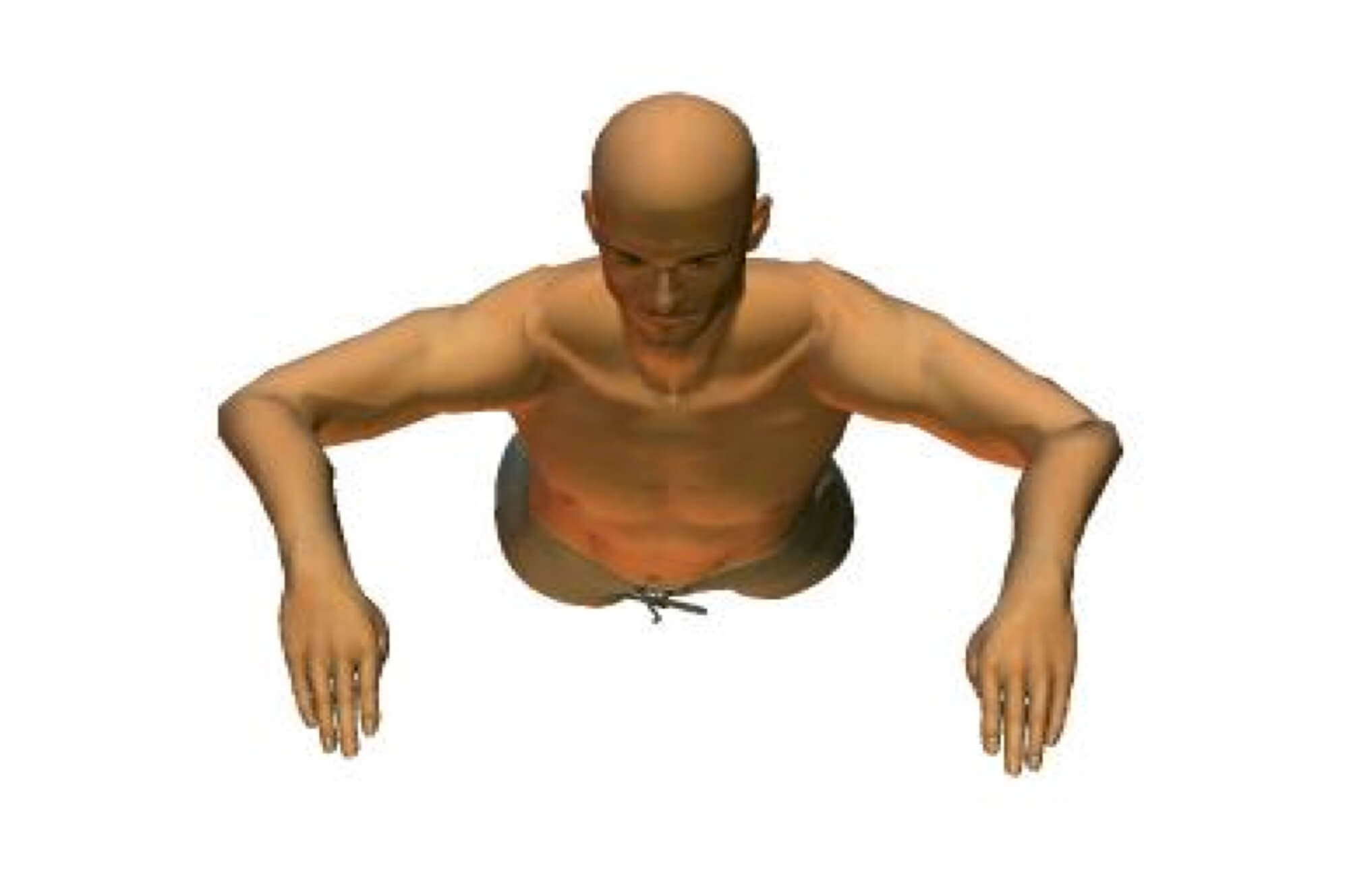 Butterfly stroke arm technique