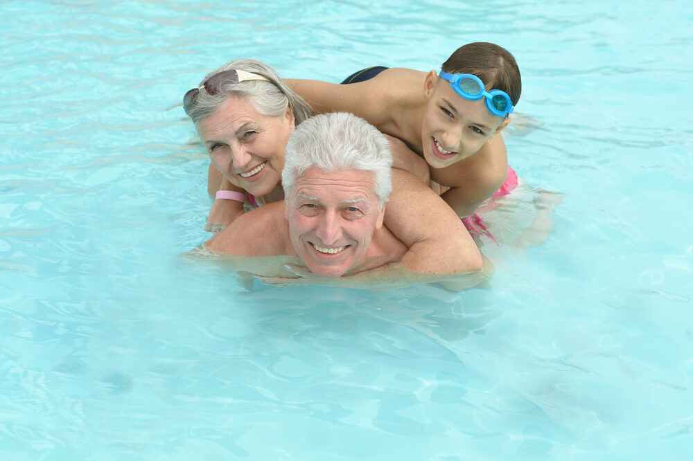 when adults learn to swim they have fun with children when adults learn to swim they have fun with children