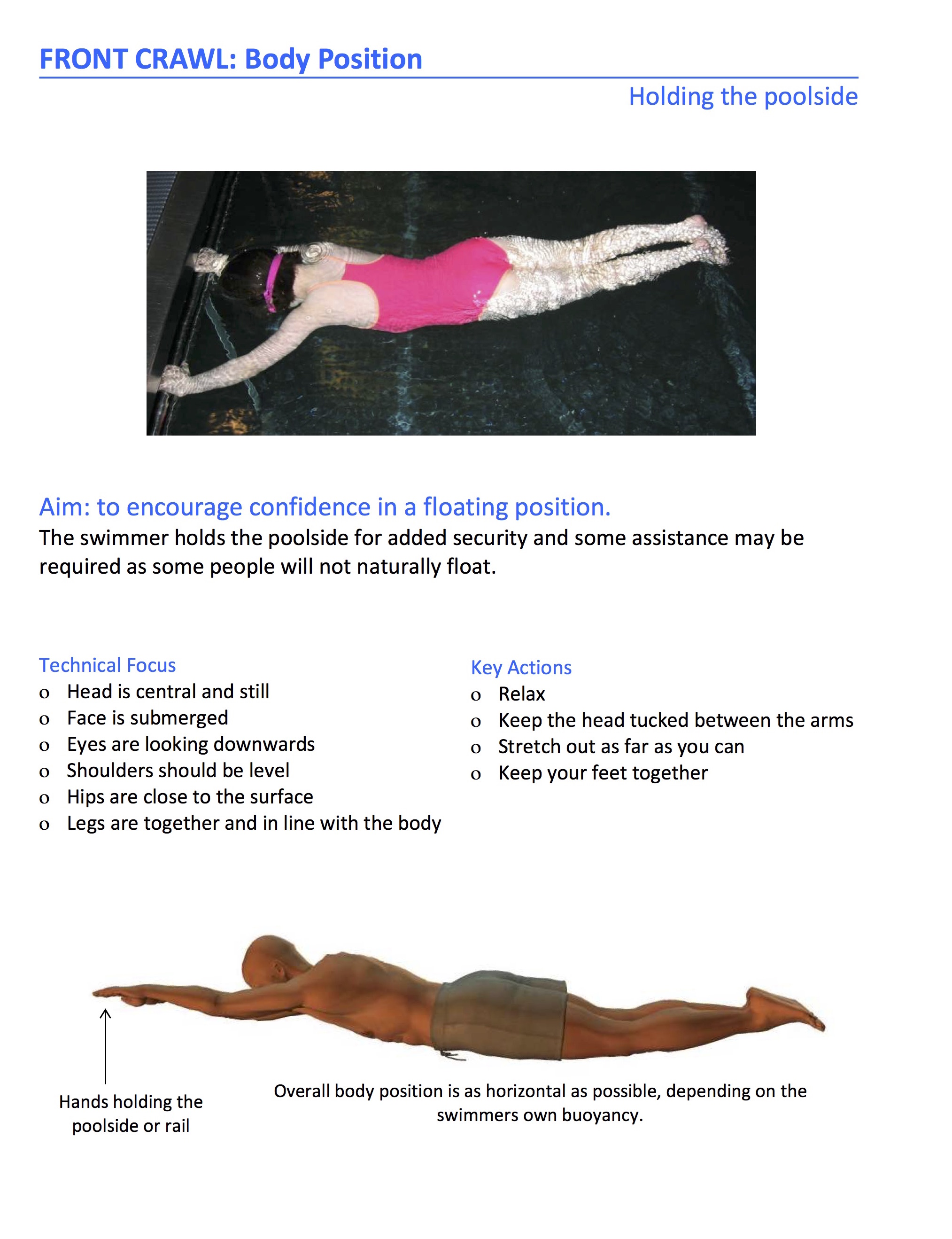front crawl technique