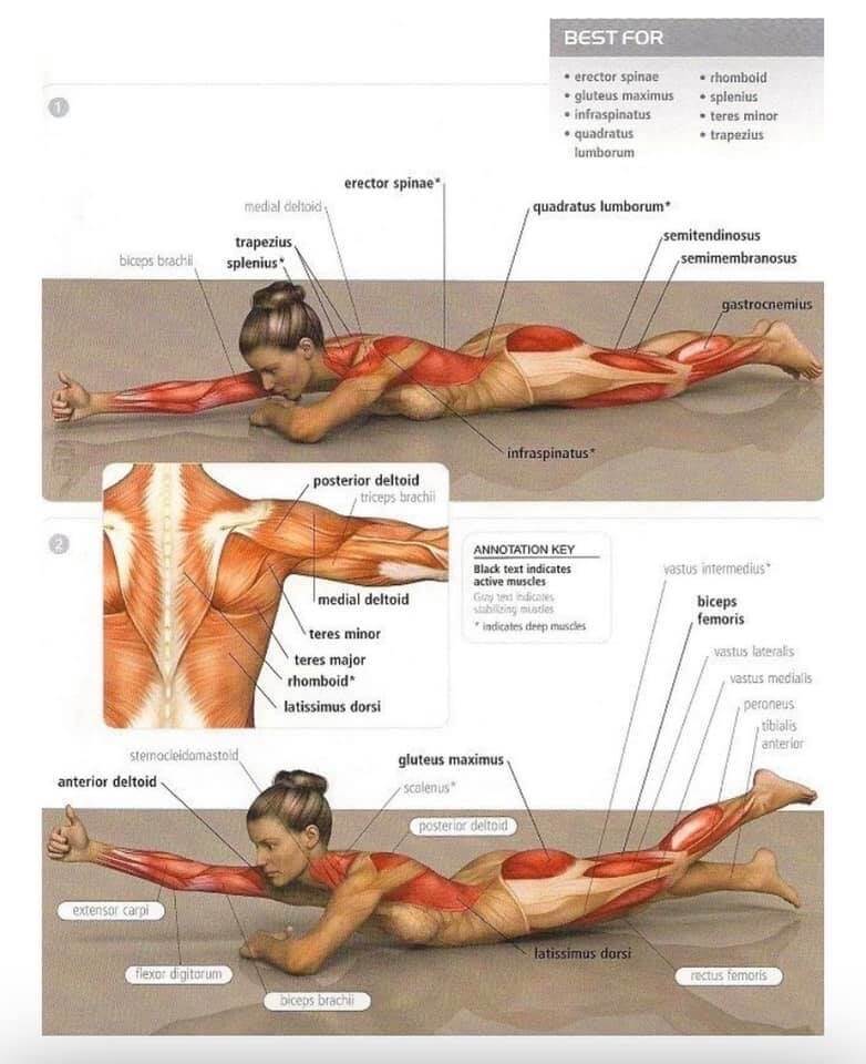 Superman swimming exercise hotsell